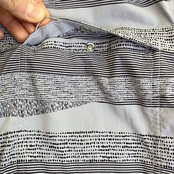 REl Co-op Sahara Pattern Purple Grey Button-Up Long-Sleeve Nylon Shirt Hiking L - Picture 13 of 16